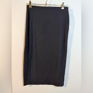 Black Pencil Skirt - Classic Women's Midi Skirt
